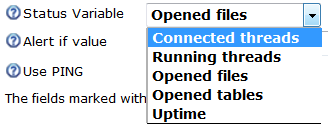 Status variables